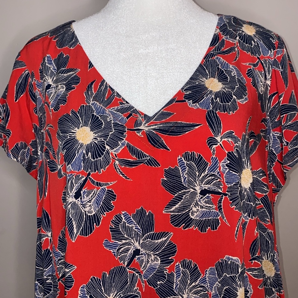 JJill Geranium Floral Print Midi Dress - Picture 2 of 14